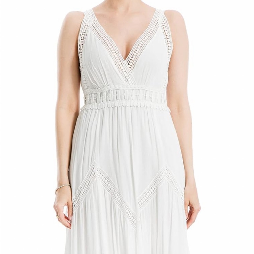 Max Studio long coral dress